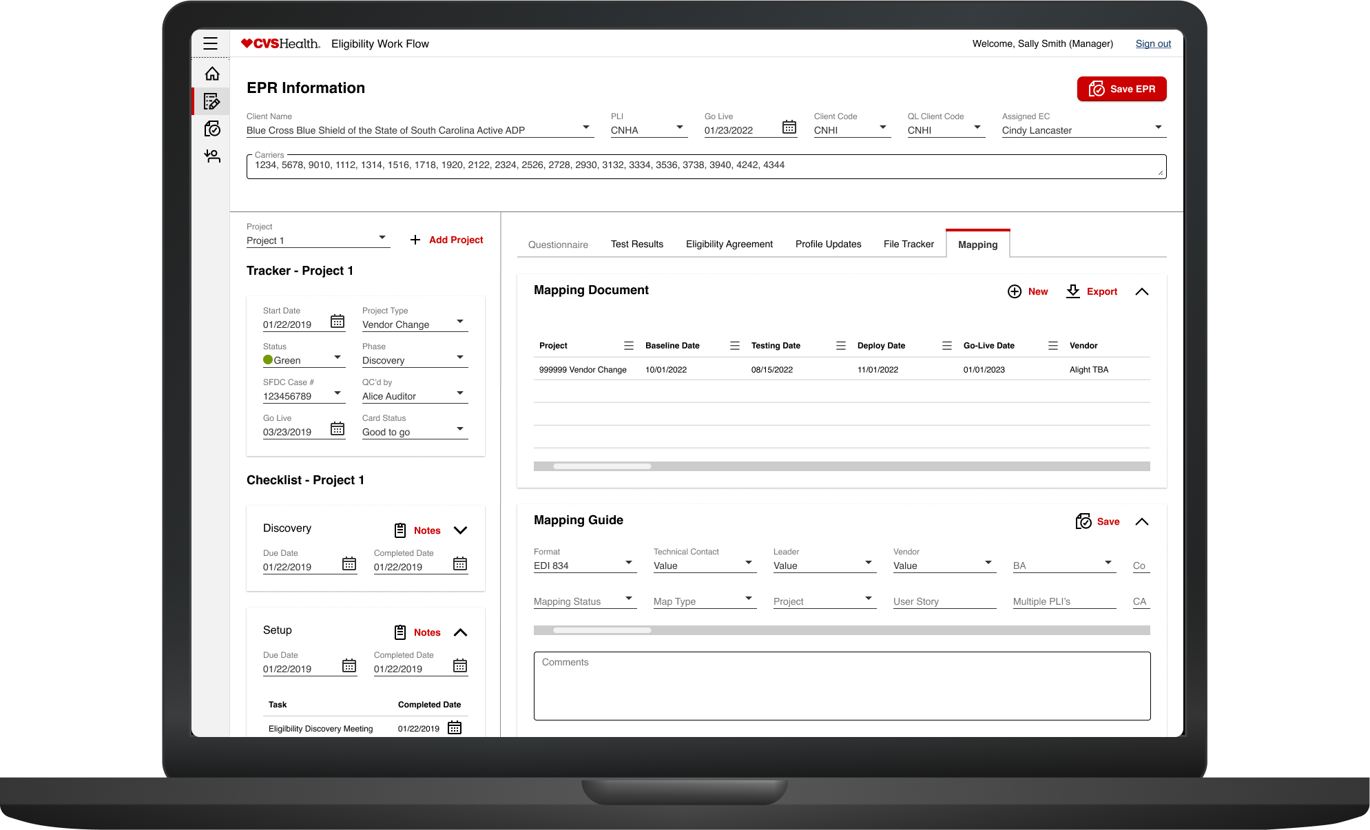 CVS HealthcareMockup